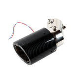 Universal Car Modified LED Luminous Exhaust Muffler Tip Tail Pipe Carbon Fiber